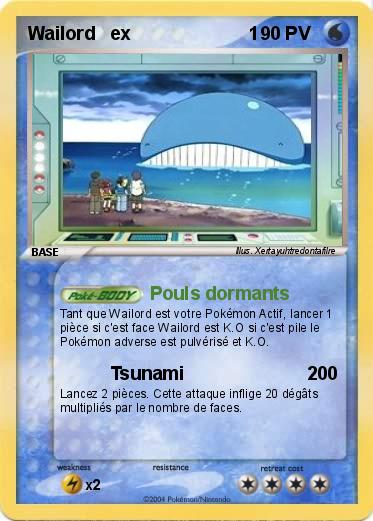 Pokemon Wailord   ex                       1