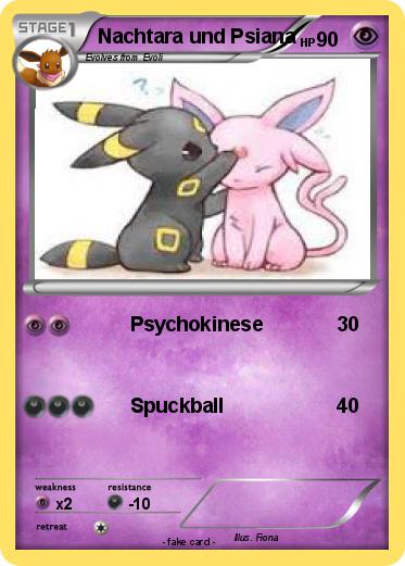 Pokemon Nachtara und Psiana