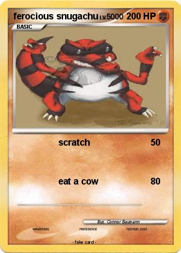 Pokemon ferocious snugachu