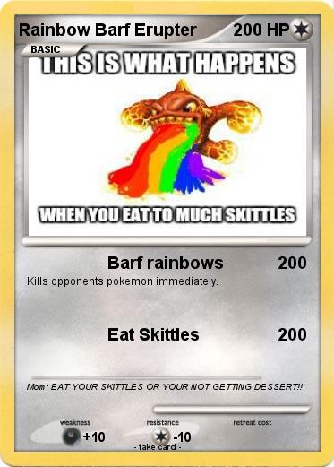 Pokemon Rainbow Barf Erupter