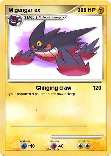 Pokemon M gengar ex