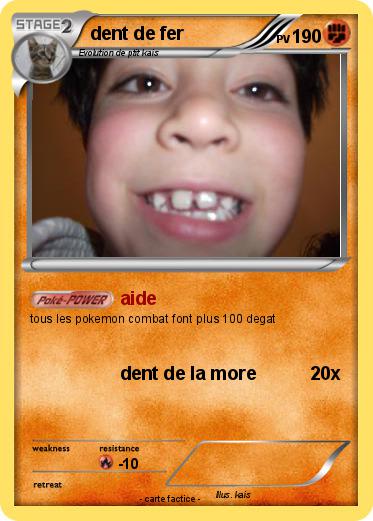 Pokemon dent de fer