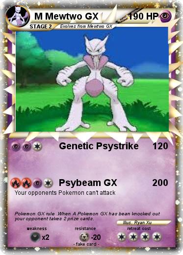 Pokemon M Mewtwo GX