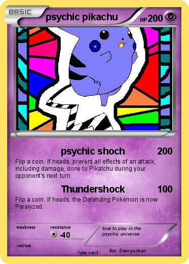 Pokemon psychic pikachu