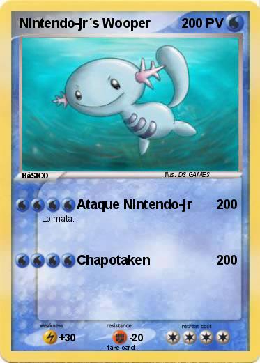 Pokemon Nintendo-jr´s Wooper