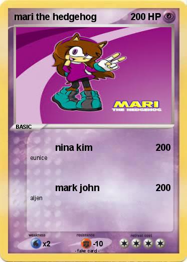 Pokemon mari the hedgehog