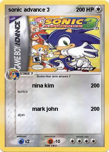 Pokemon sonic advance 3