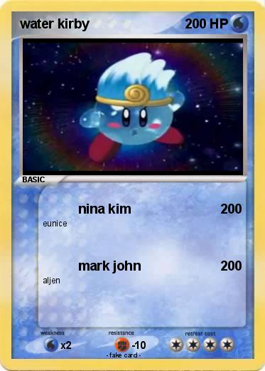 Pokemon water kirby
