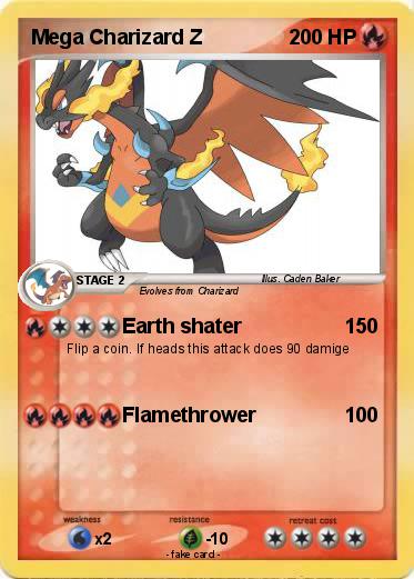 Pokemon Mega Charizard Z