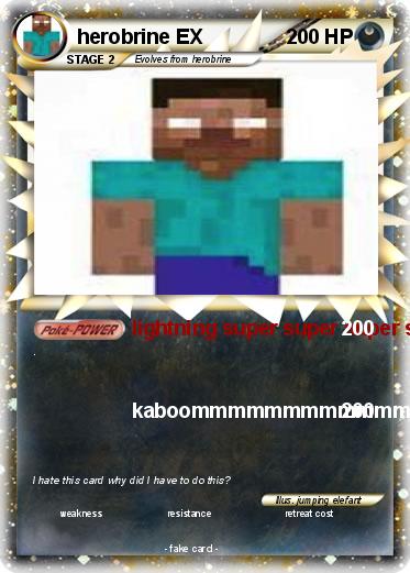 Pokemon herobrine EX