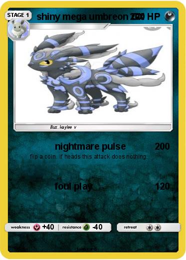 Pokemon shiny mega umbreon GX