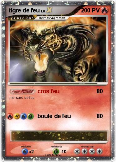 Pokemon tigre de feu