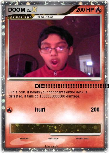 Pokémon Doom 507 507 Die My Pokemon Card