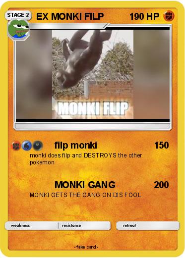 Pokemon EX MONKI FILP