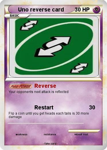 Pokemon Uno reverse card