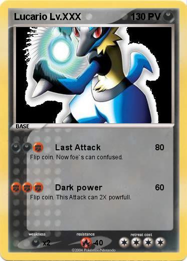 Pokemon Lucario Lv.XXX