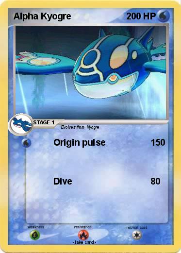 Pokemon Alpha Kyogre