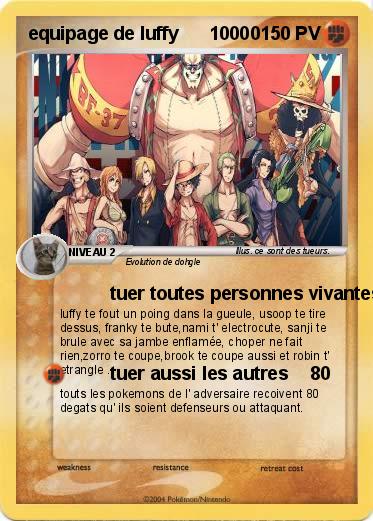 Pokemon equipage de luffy      10000