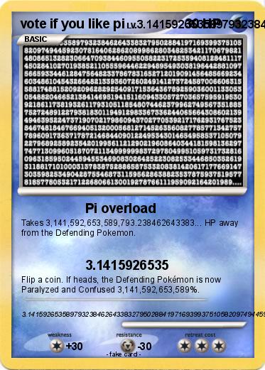 Pokemon vote if you like pi