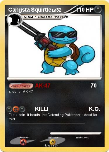 Pokemon Gangsta Squirtle