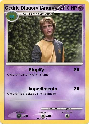 Pokemon Cedric Diggory (Angry)