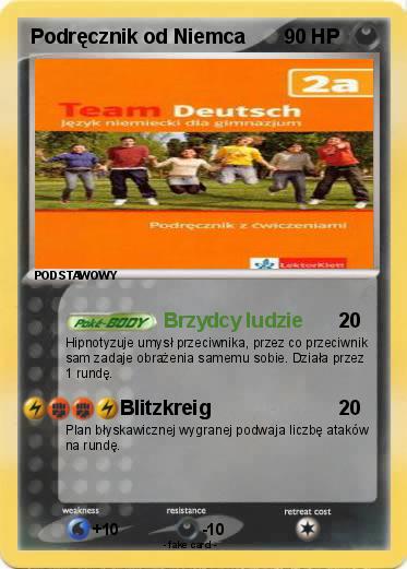 Pokemon Podręcznik od Niemca