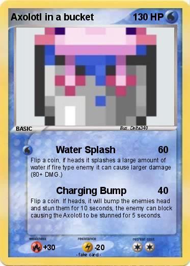 Pokemon Axolotl in a bucket