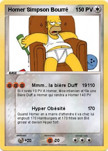 Pokemon Homer Simpson Bourré