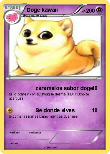Pokémon Doge kawaii - caramelos sabor doge - Mi carta pokémon