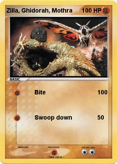 Pokemon Zilla, Ghidorah, Mothra