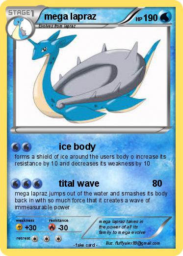 Pokemon mega lapraz