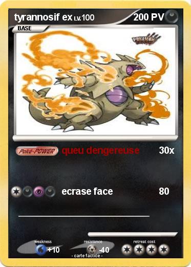 Pokemon tyrannosif ex