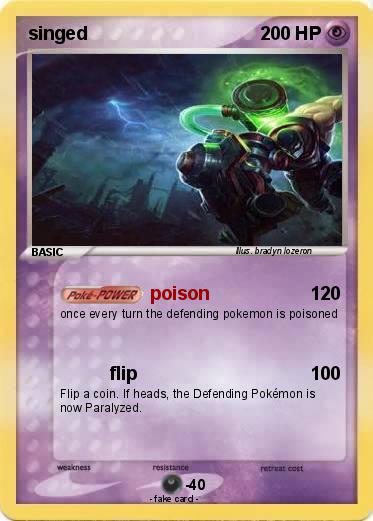 Pokemon singed