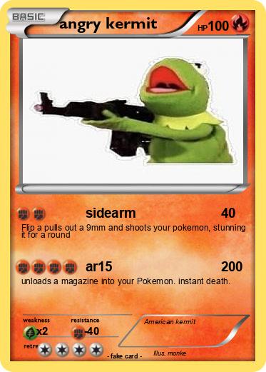 Pokemon angry kermit