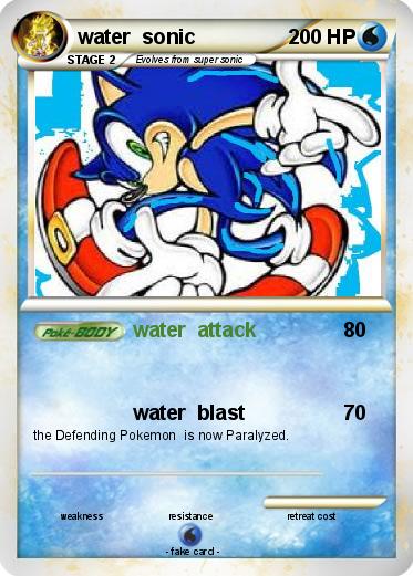 Pokemon water  sonic