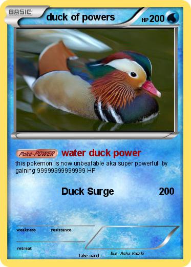 Pokemon duck of powers