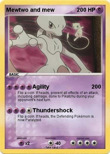 Pokemon Mewtwo and mew