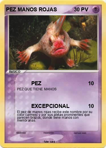Pokemon PEZ MANOS ROJAS