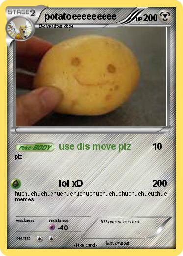 Pokemon potatoeeeeeeeee