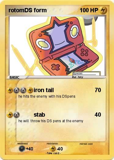 Pokemon rotomDS form