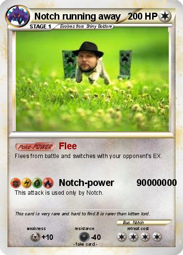 Pokemon Notch running away