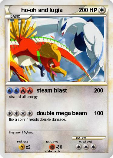 Pokemon ho-oh and lugia