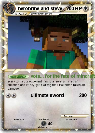 Pokemon herobrine and steve