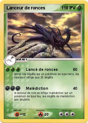Pokemon Lanceur de ronces 