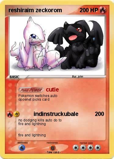 Pokemon reshiraim zeckorom
