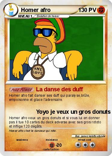 Pokemon Homer afro