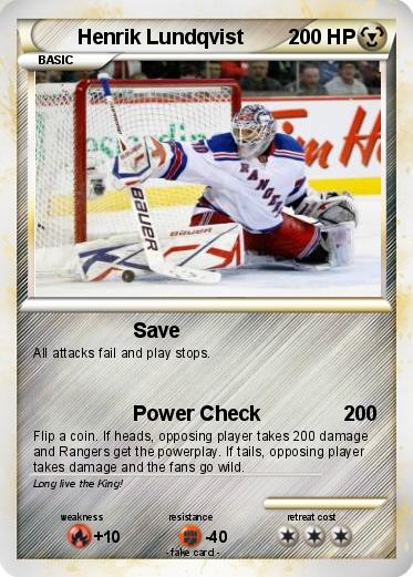 Pokemon Henrik Lundqvist
