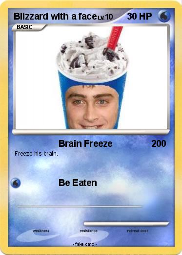 Pokemon Blizzard with a face