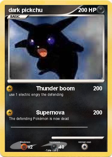 Pokemon dark pickchu