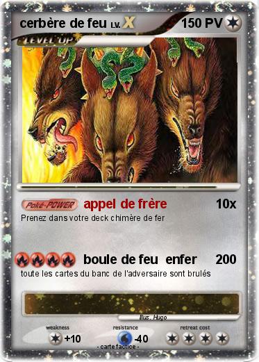 Pokemon cerbère de feu